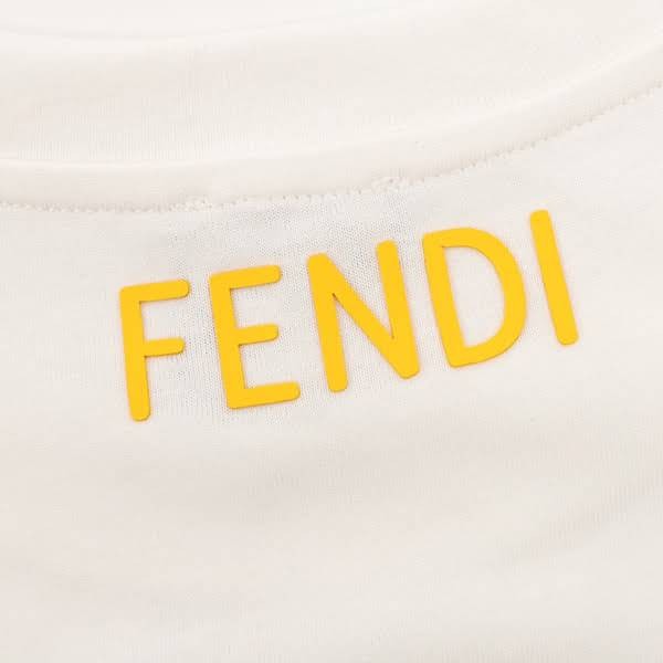 フェンディ コピー バッグ バグズ ロゴ コットン Tシャツ fes47968